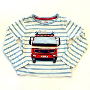Mini Boden Lift Flap Firetruck Shirt